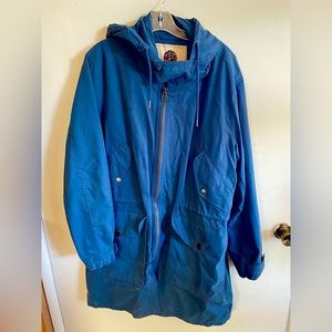 Pretty Green Navy Blue Parka Large